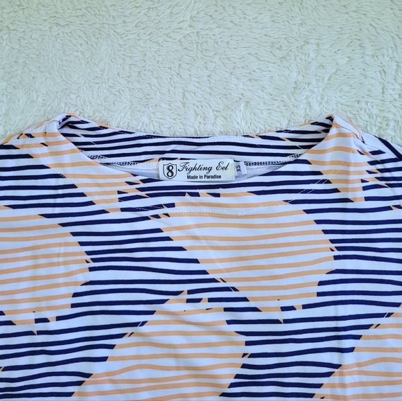 Fighting🤼‍♀️ Eel Top Ayako in Navy Stripe Modal - NWT - Picture 3 of 12